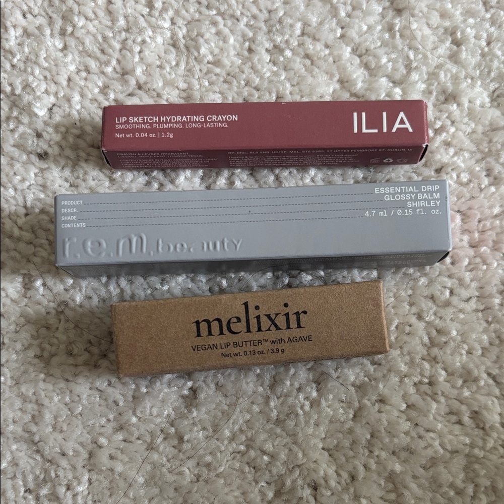 ILIA Crayon REM lip Gloss Melixir Lip Balm